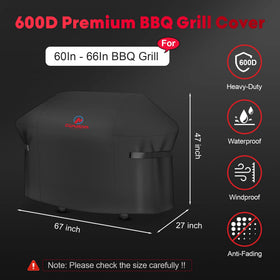 Comnova grill cover on Weber Summit E-470 demonstrates full coverage.