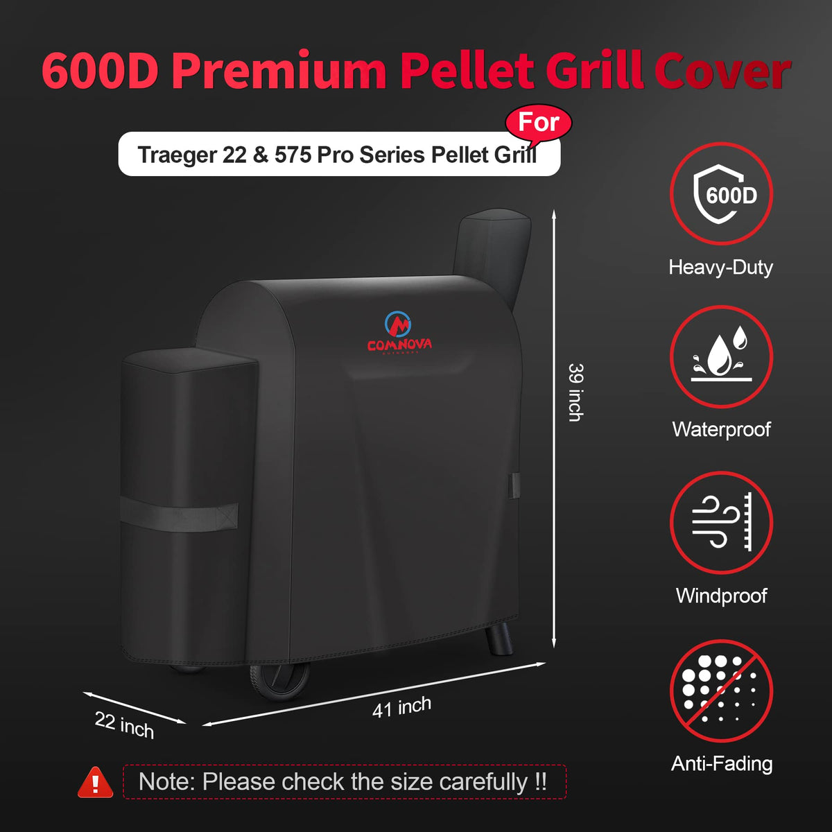 M COMNOVA OUTDOORS Pro 575 front view highlighting full coverage and waterproof layer