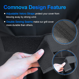 Breathable fabric helps minimize moisture on outdoor grills