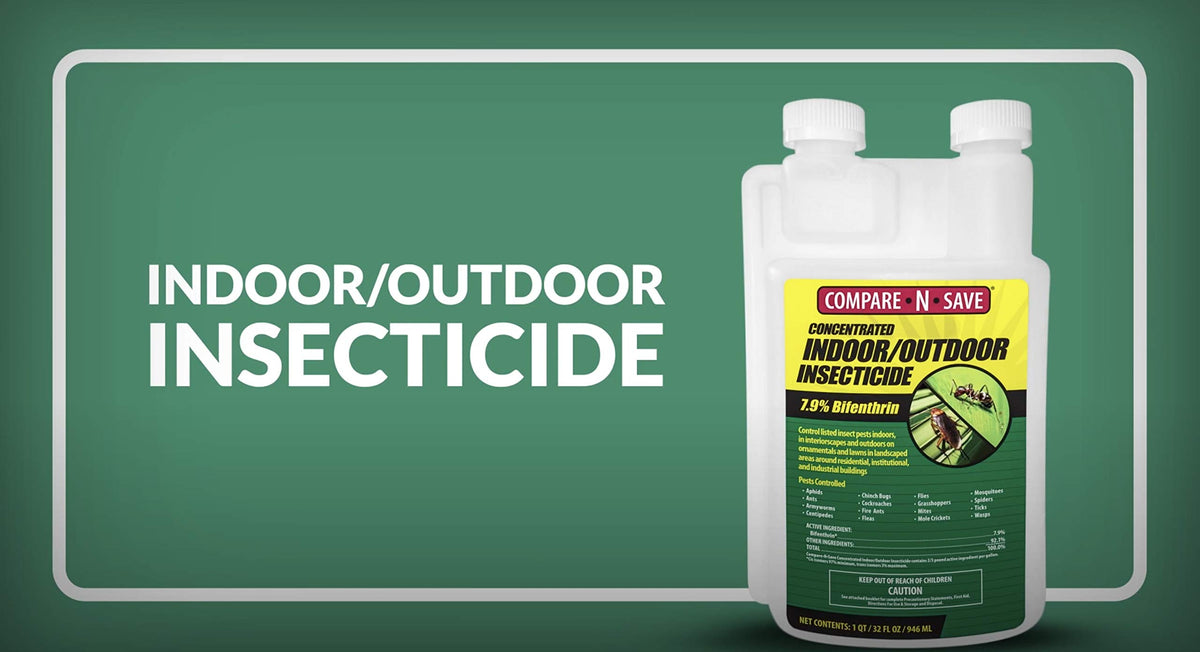 Compare-N-Save Concentrate mixing in a bucket for versatile indoor-outdoor use.