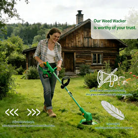 Compou weed wacker telescopic shaft adjusts from 90 to 120 cm.