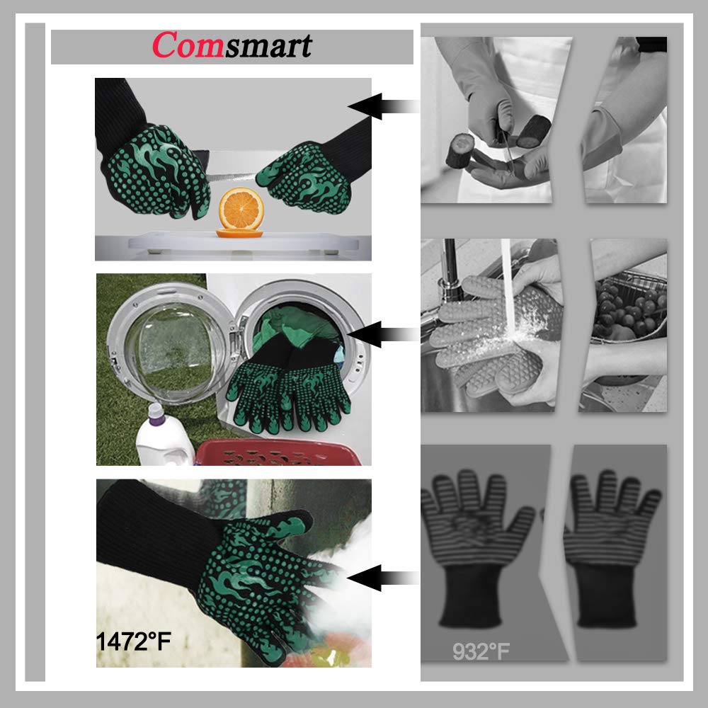 Comsmart BBQ Gloves being machine washed for easy cleaning