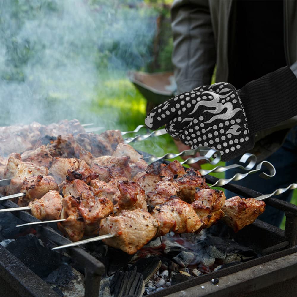 Comsmart BBQ Gloves offer easy on and off with flexible fit