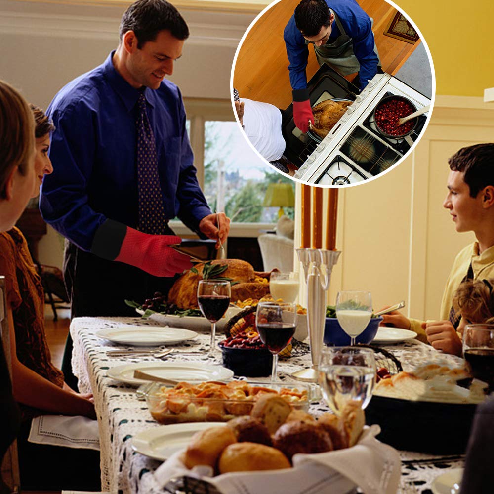 Comsmart BBQ Gloves are versatile for grilling, baking, smoking, and oven use.