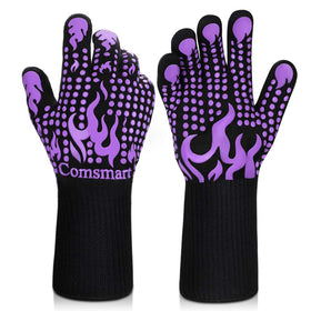 Comsmart BBQ Gloves provide up to 1472°F heat protection for grilling and baking.