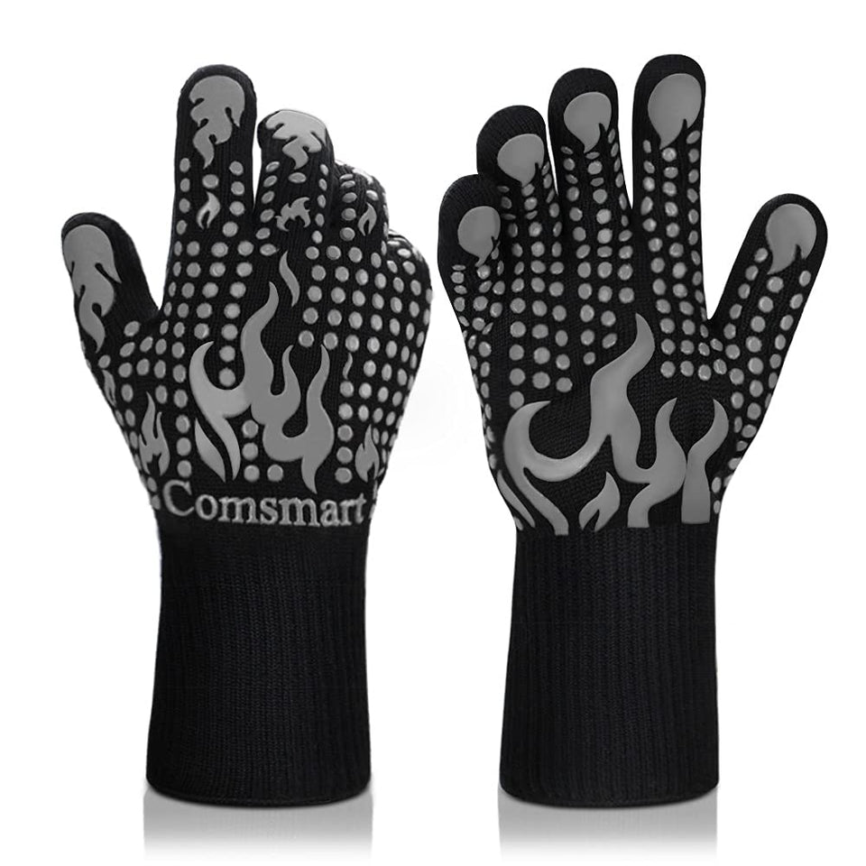 Comsmart BBQ Gloves show heat resistance up to 1472°F for safe grilling