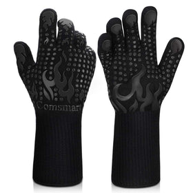 Comsmart BBQ gloves with heat-resistant 1472°F protection for grilling.
