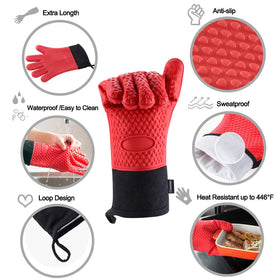 Comsmart BBQ Gloves feature a soft inner cotton layer for comfort.