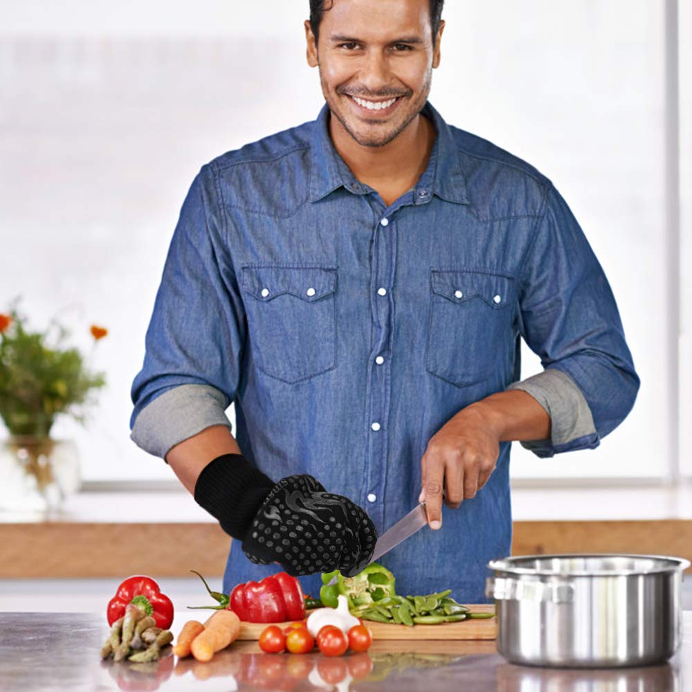 Comsmart BBQ gloves are one-size-fits-most for versatile kitchen use