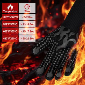 Comsmart silicone non-slip gloves ensure a secure grip on hot pans.