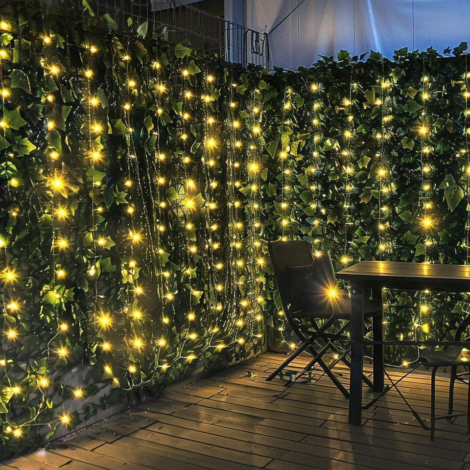 Comtelek artificial ivy privacy fence 120x40in for private outdoor spaces.