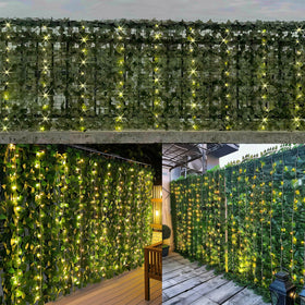 Comtelek artificial ivy wall decor for indoor outdoor use.