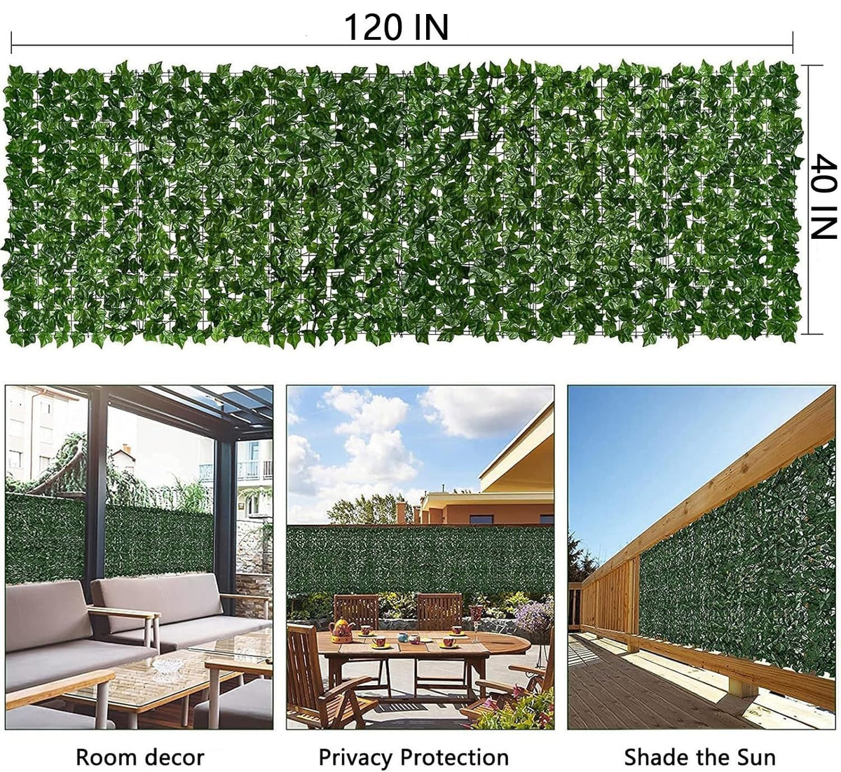 Comtelek artificial ivy wall panel lush greenery for outdoor decor