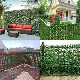 Comtelek balcony privacy screen installed on fence