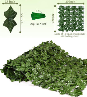 Comtelek interlocking ivy fence panels for easy setup