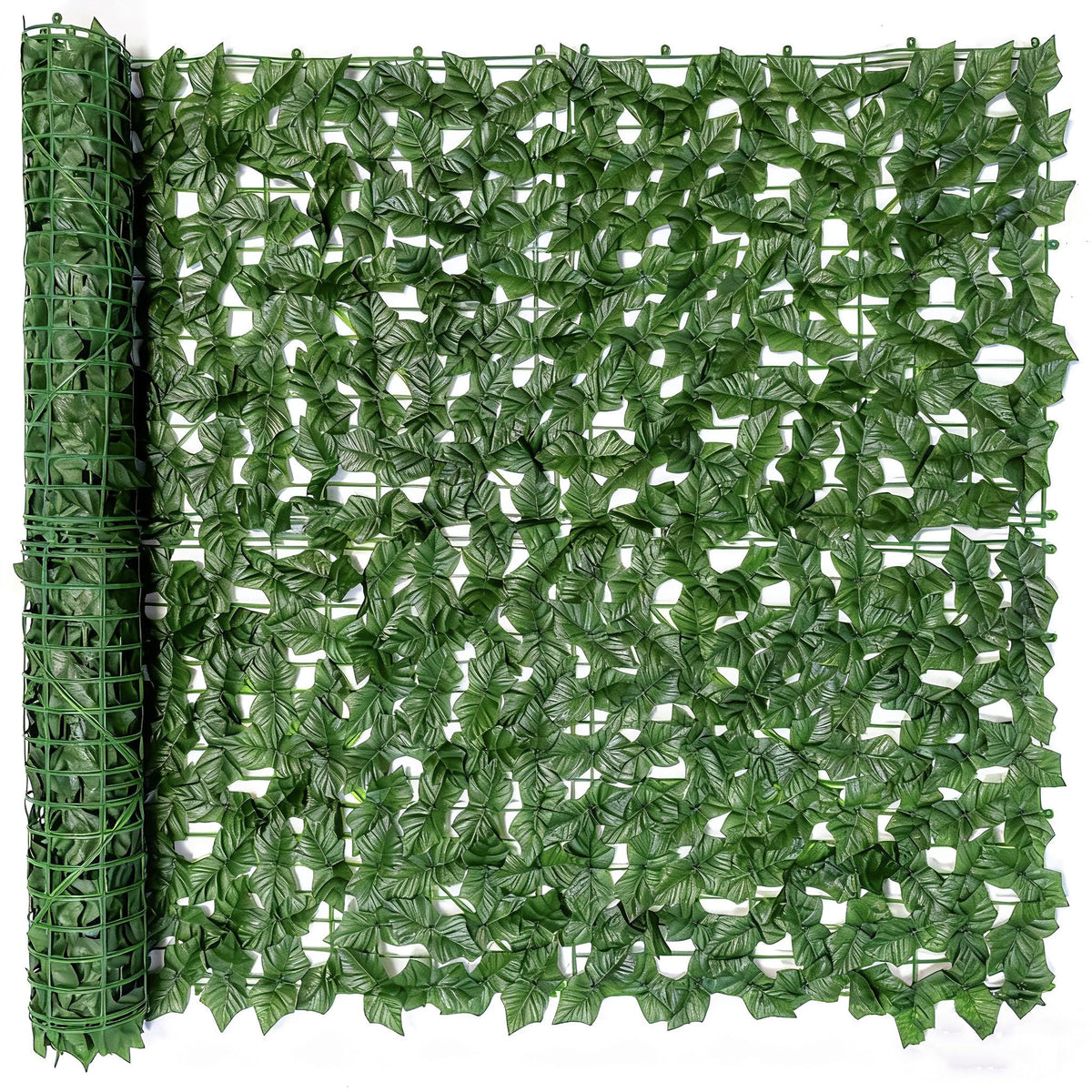 Comtelek privacy fence screen with ivy closeup for balcony privacy