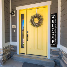Comurdyo Welcome-ish Sign doubles as cafe or home decor accent
