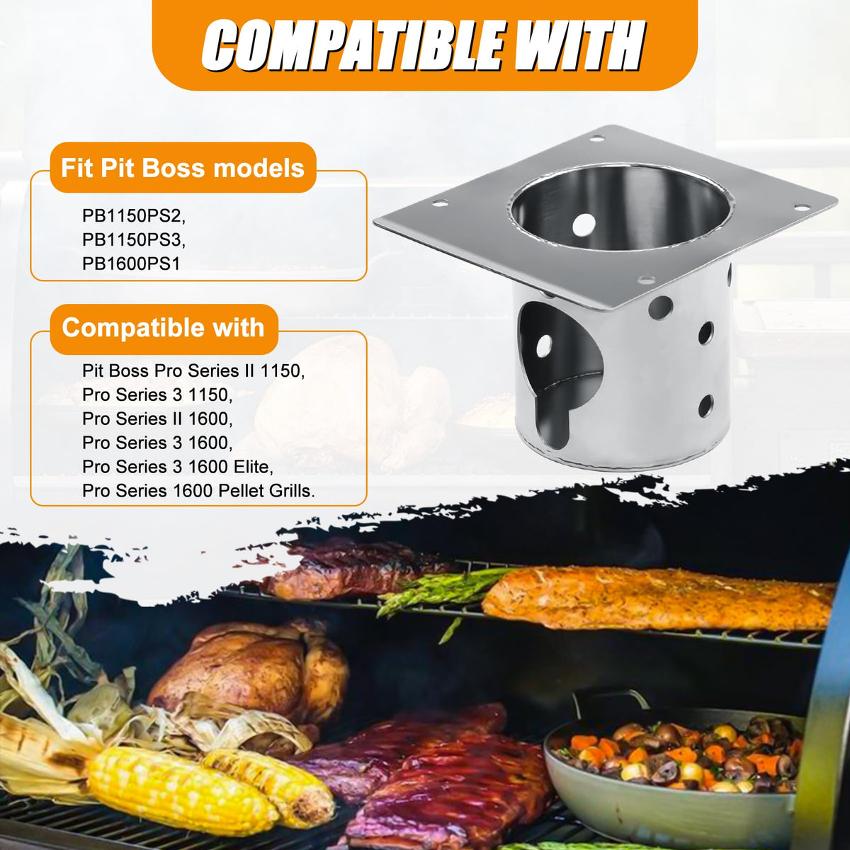 Replacement 304 stainless burn pot for PB1150PS2 ensures rust resistance.