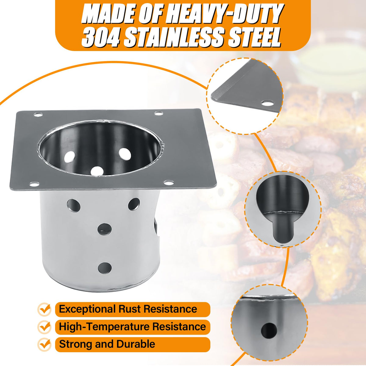 Burn pot for PB1150PS3 delivers durable heat distribution.