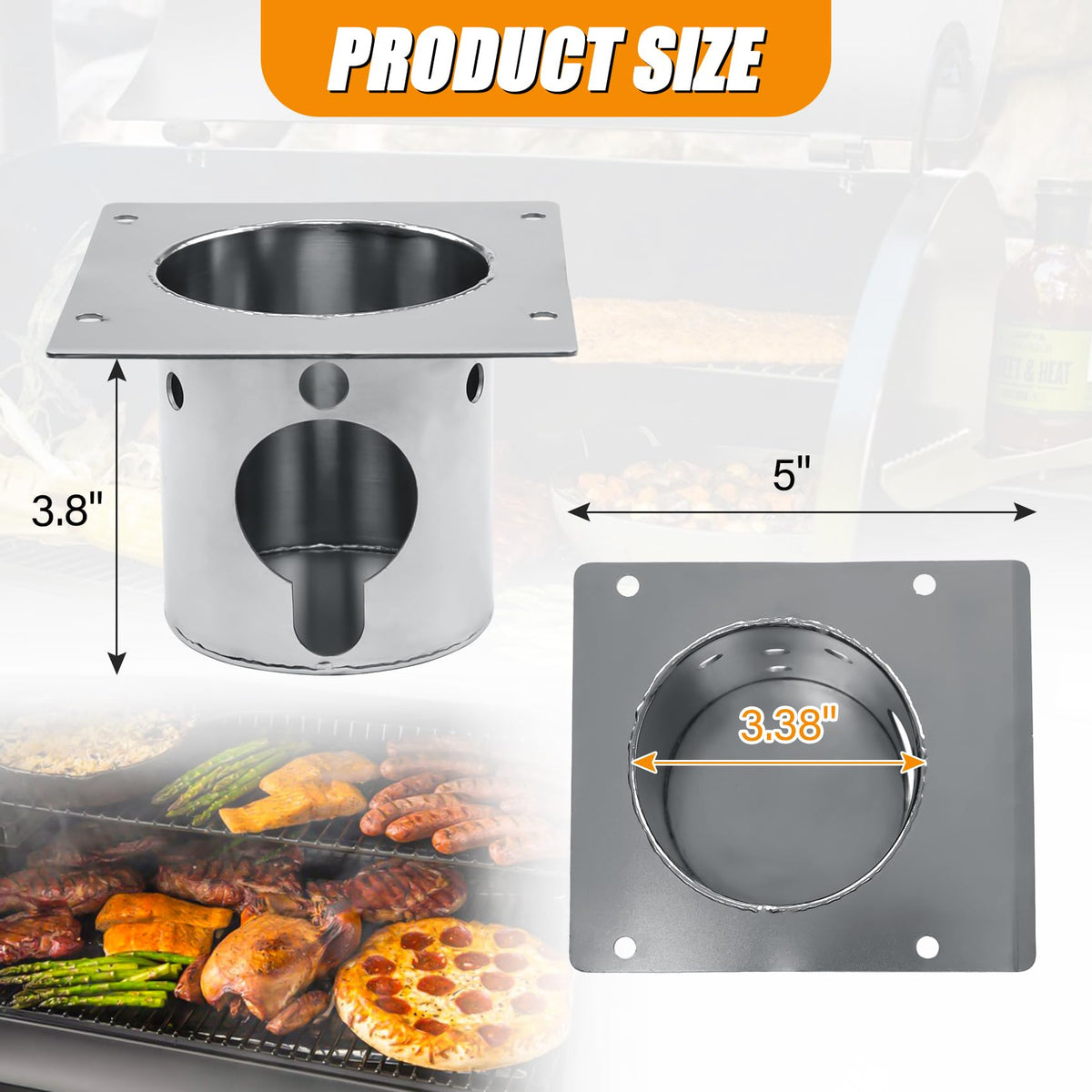 COMVIEE stainless burn pot for Pit Boss 1600 supports reliable high-temp cooking.