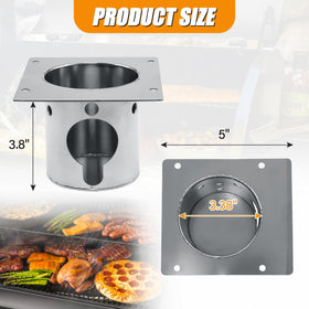 COMVIEE stainless burn pot for Pit Boss 1600 supports reliable high-temp cooking.