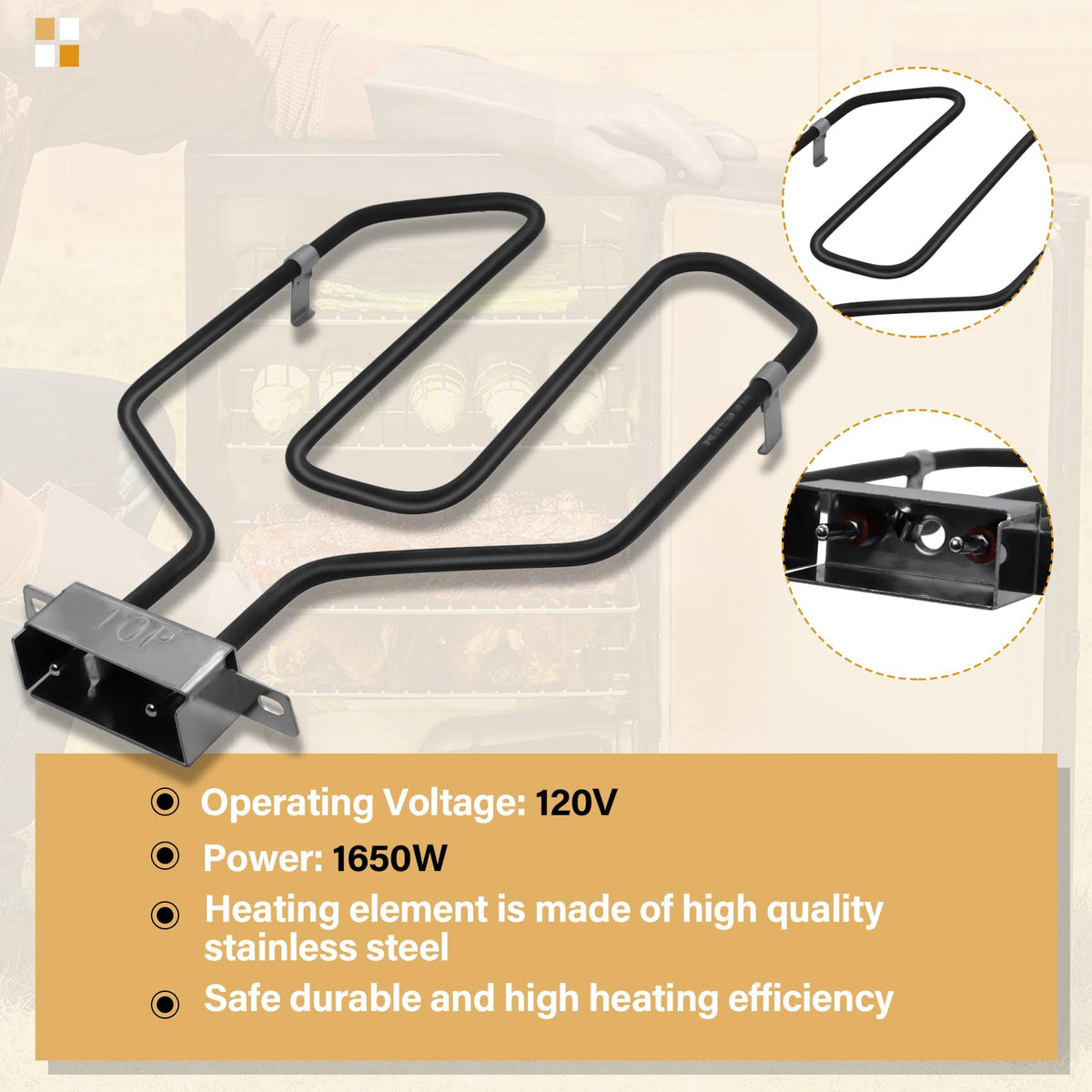 COMVIEE quick installation guide image demonstrating simple smoker integration.