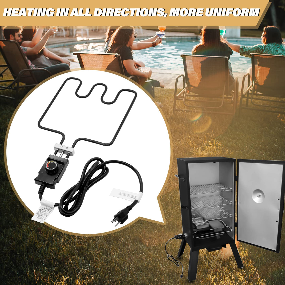 Easy installation reduces downtime when replacing an old element.