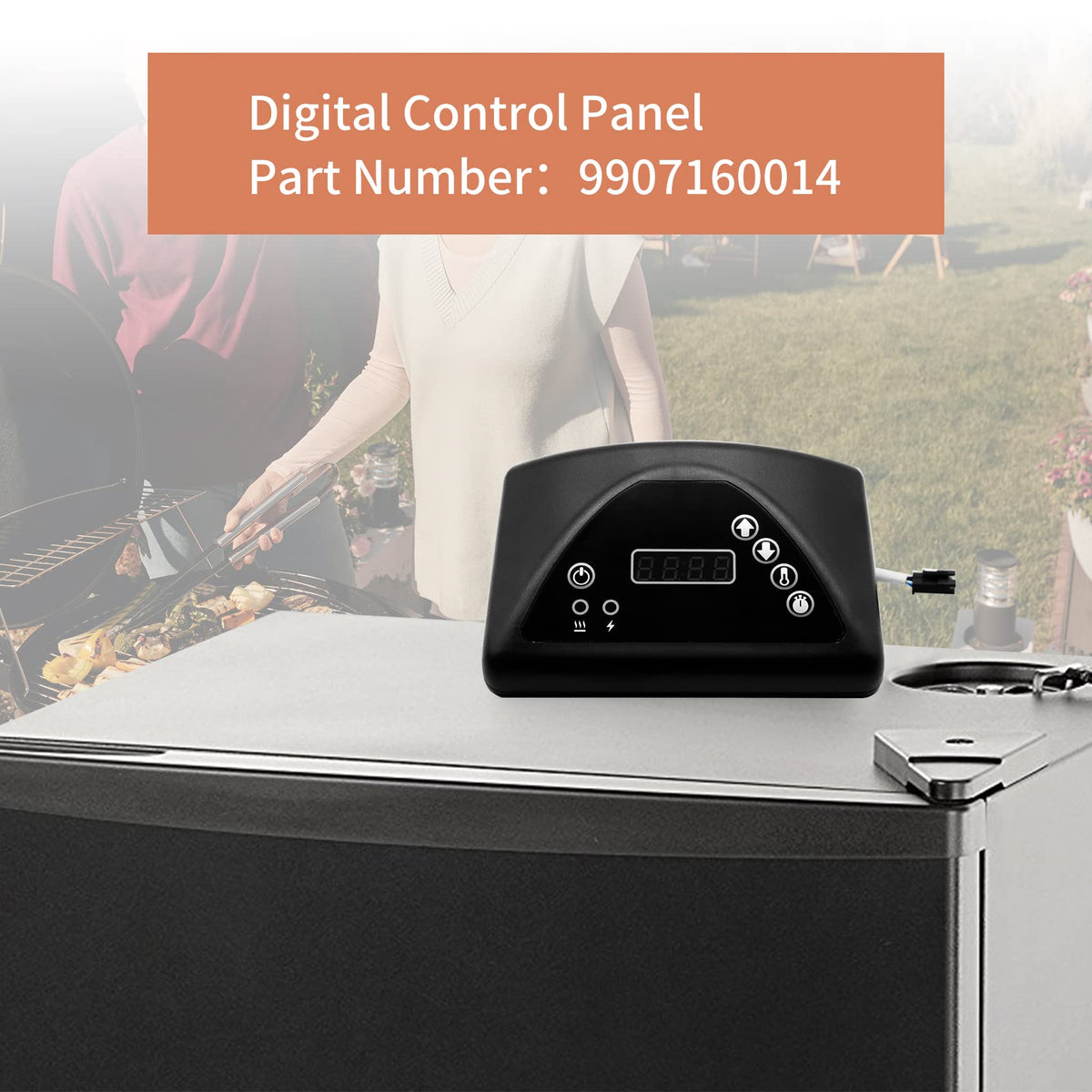 COMVIEE intuitive button layout enables quick temperature adjustments during grilling.