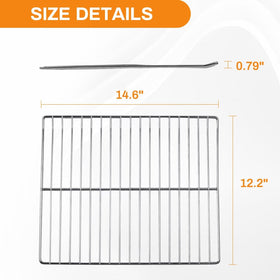 COMVIEE Masterbuilt 30in grate, top view, ready for easy replacement.