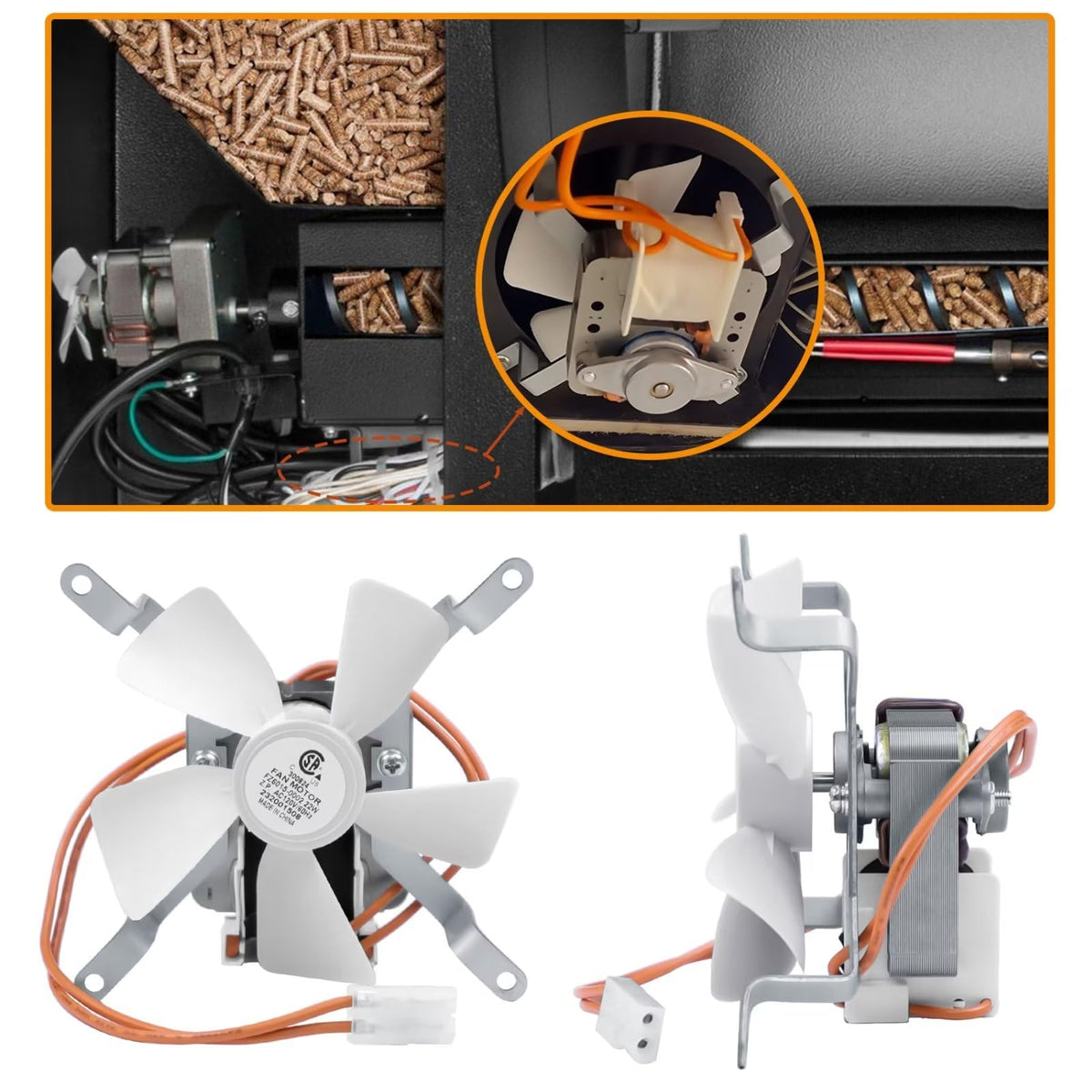 COMVIEE plug-and-play induction fan wiring connection simplifies installation