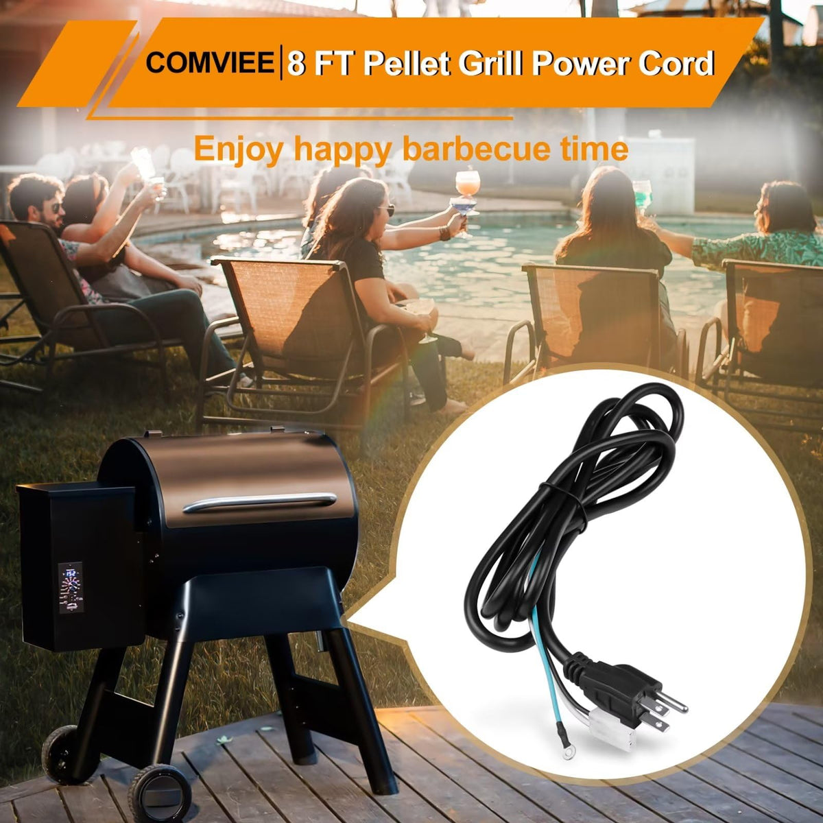 COMVIEE replacement part supports ongoing smoker grill sessions.