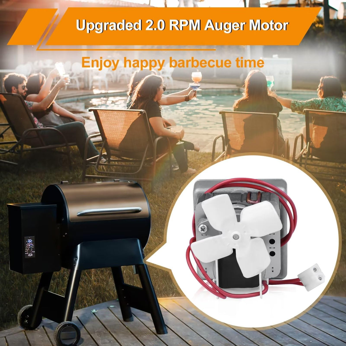 COMVIEE installed in-use with a grill showcasing smooth feeding operation.