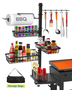 Concons Griddle Caddy four-direction mounting enables flexible outdoor installation.