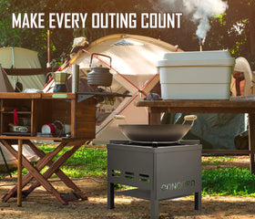 Concord banjo single burner head closeup highlights robust control for intense stir-fry.