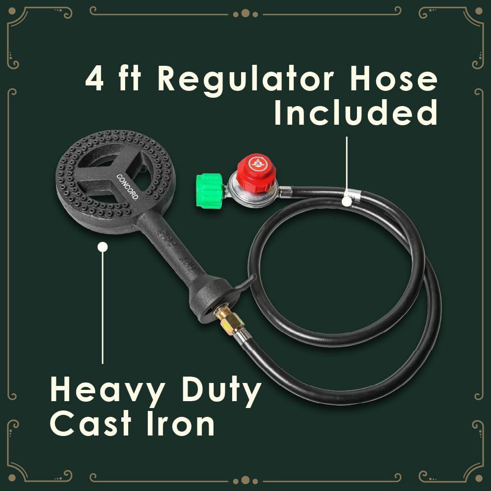 Concord Cookware built-in stand legs enable stable standalone setup.