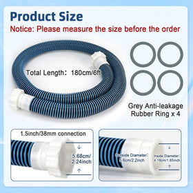 Conderyang 40mm to 1-1-2in adapter for versatile pump connections.