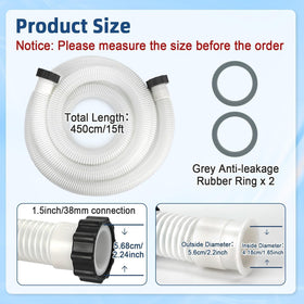 Conderyang EVA-material pool hose highlighting lightweight durability.