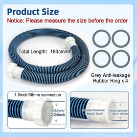 Conderyang hose with knob connection enables easy installation without tools.