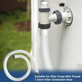 Conderyang knob-design hose enables tool-free installation.
