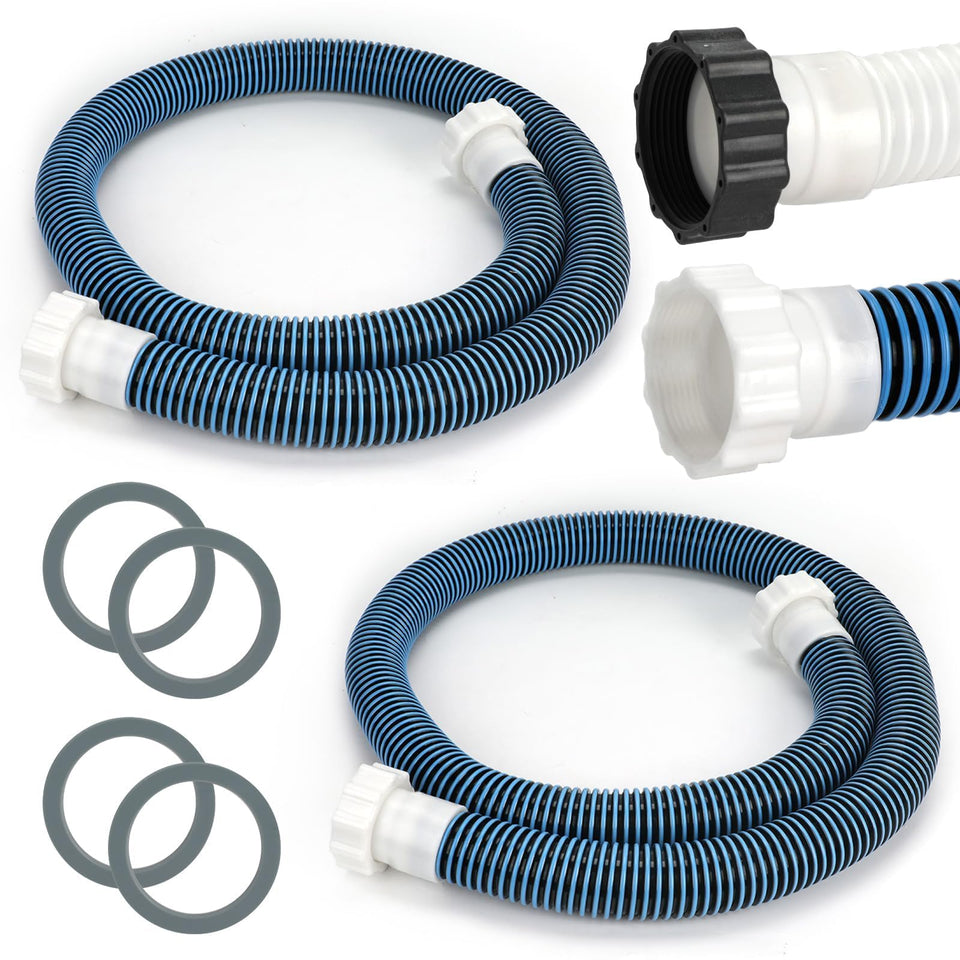 Conderyang pool hose 6ft blue-gray design provides durable reach for above-ground pools.
