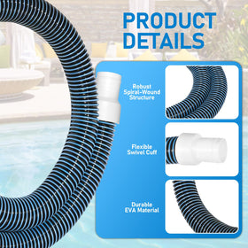 Conderyang pool hose ends connection demonstrates secure, leak-resistant seals.