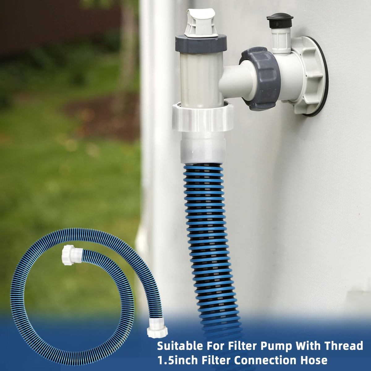 Knob-design hose enables tool-free installation