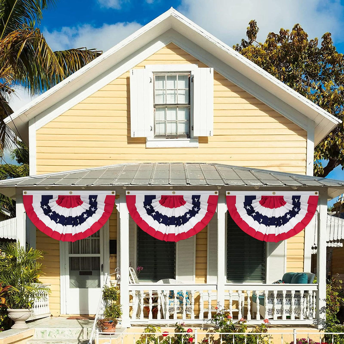 Coneatness patriotic banner for indoor and outdoor use, vibrant colors.