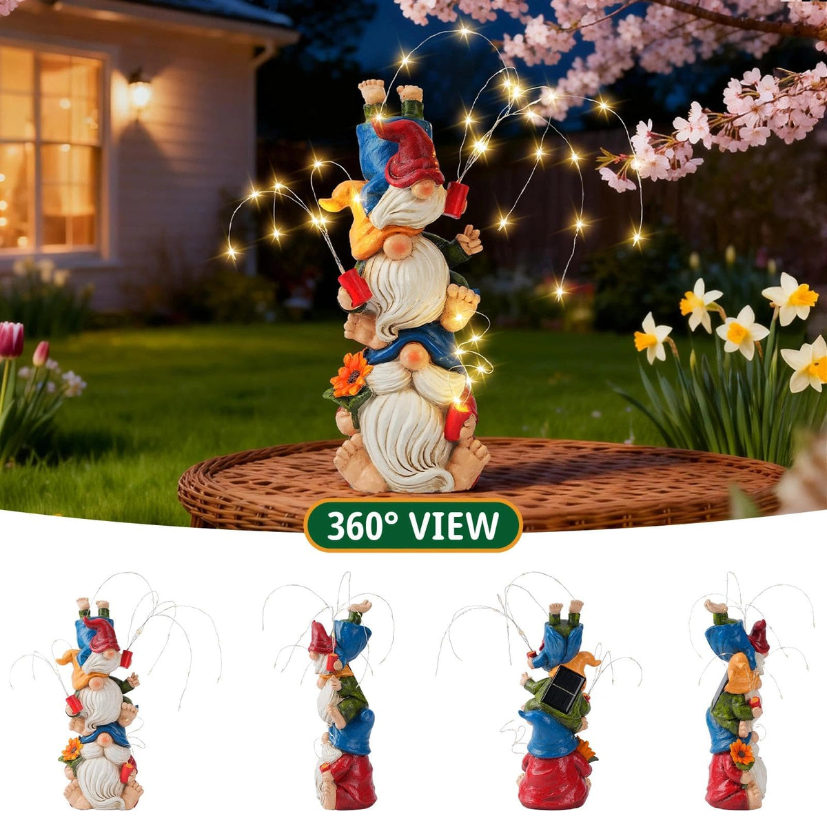 Congliulin Gnomes fit yards and patios, adding whimsical charm.