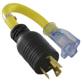 Conntek PL520520 locking NEMA L5-20P end, ideal for safe generator connection.