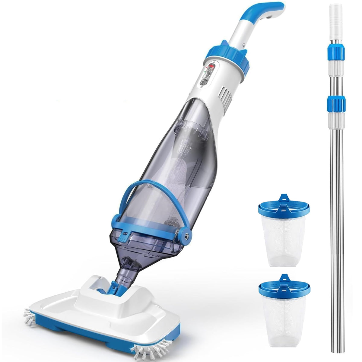 Consciot pool vacuum head with 18-5 GPM suction for thorough dirt removal.