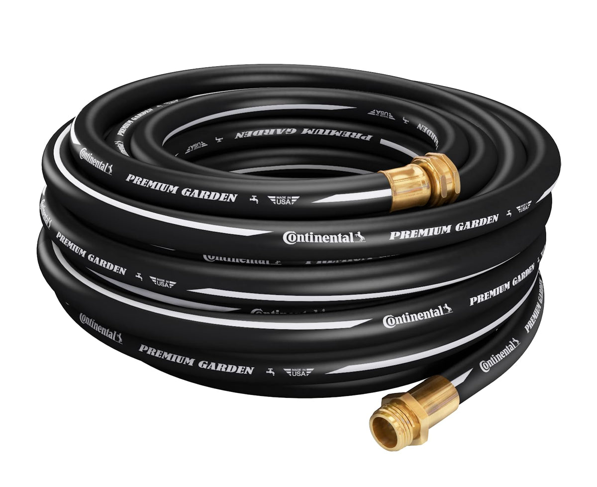 Continental Premium Garden Hose showing cold-water flexibility for year-round watering