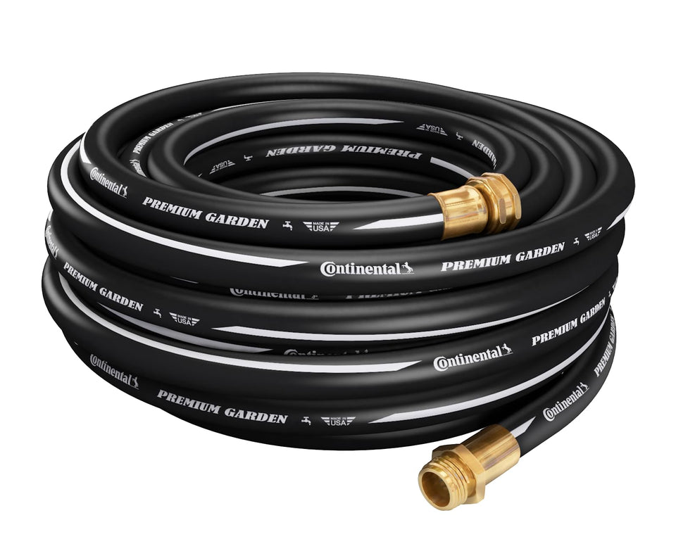 Continental Premium Garden Hose showing cold-water flexibility for year-round watering