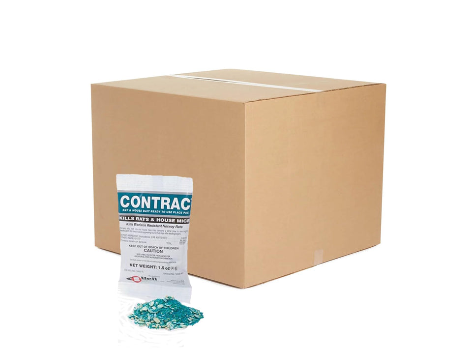 Contrac Place Packs bait pellets in sealed pacs for clean-out and maintenance.