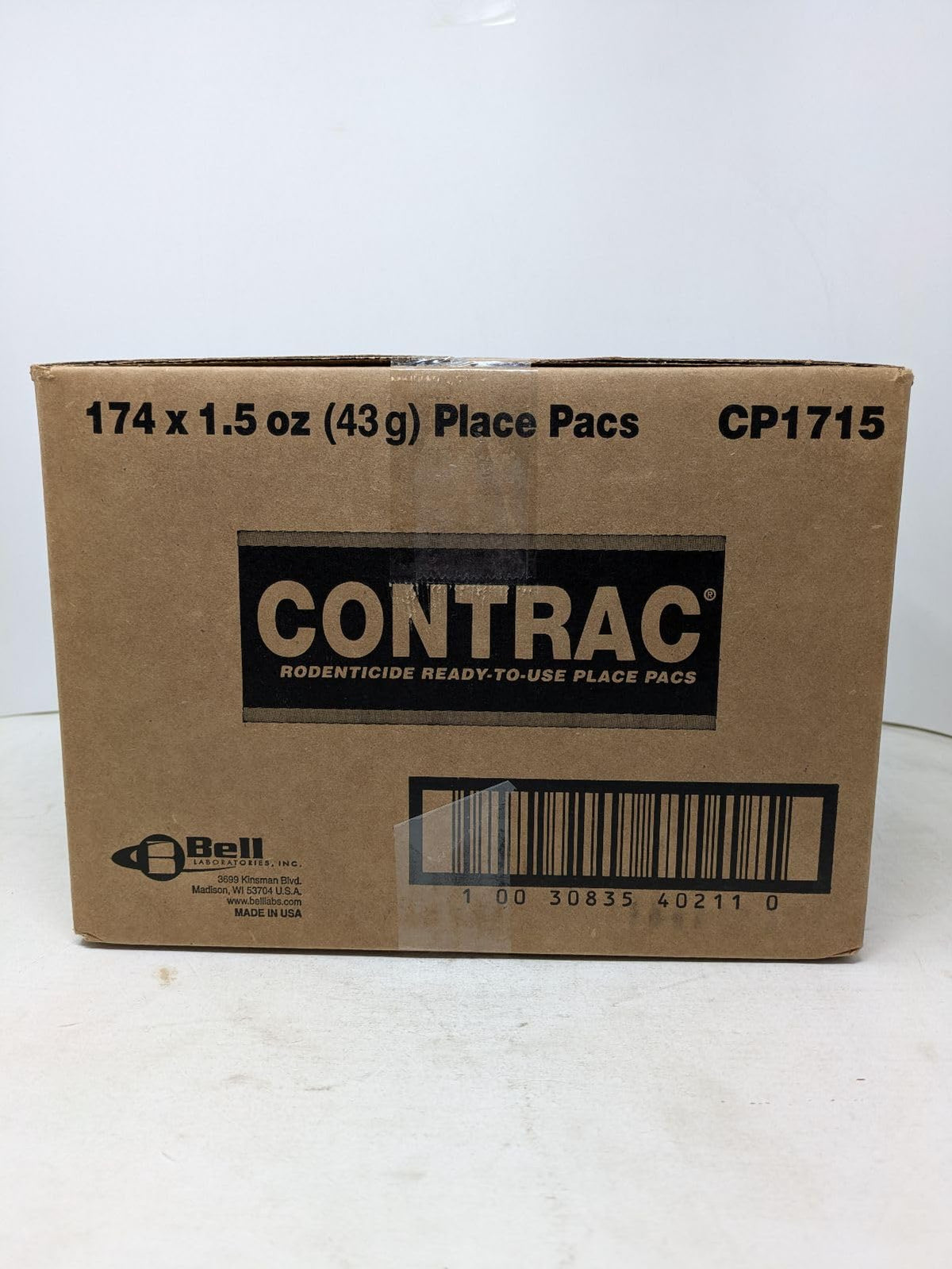 Contrac Place Packs sealed pacs protect bait freshness for reliable rodent control.